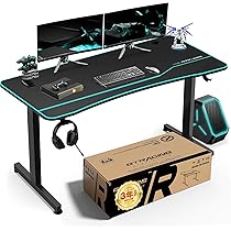 GTRACING ゲーミングデスク 幅140cm パソコンデスク　カーボン調 71+mh3y6mbL._AC_UL210_SR210,